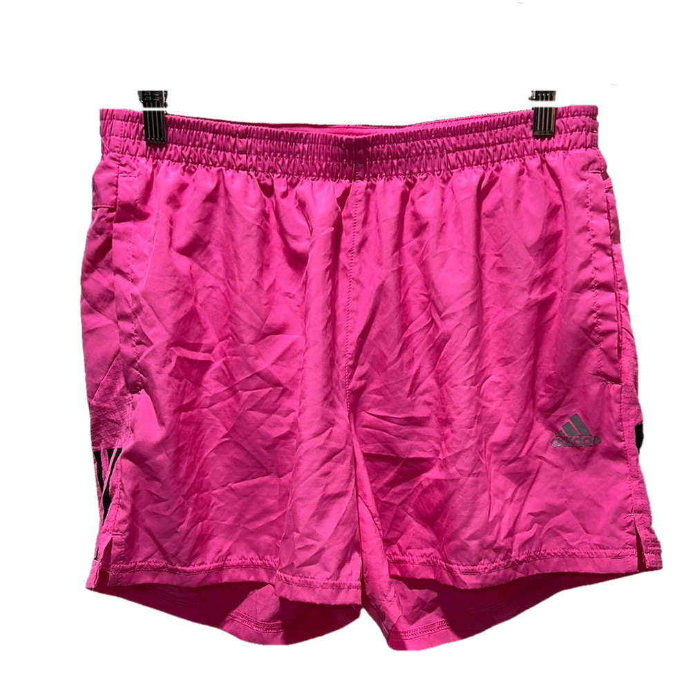 Adidas Women's Pink Athletic Shorts size L GUC elastic waist